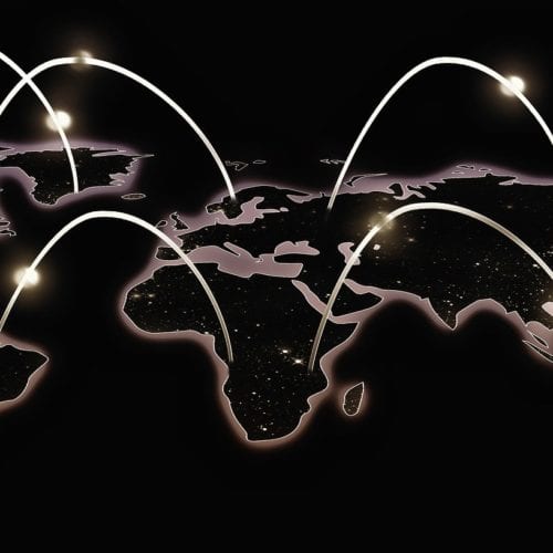 Generic image of a global network map