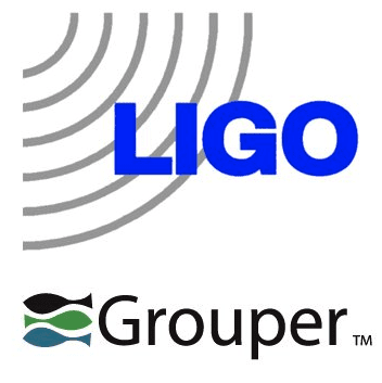 Ligo and Grouper combined logos